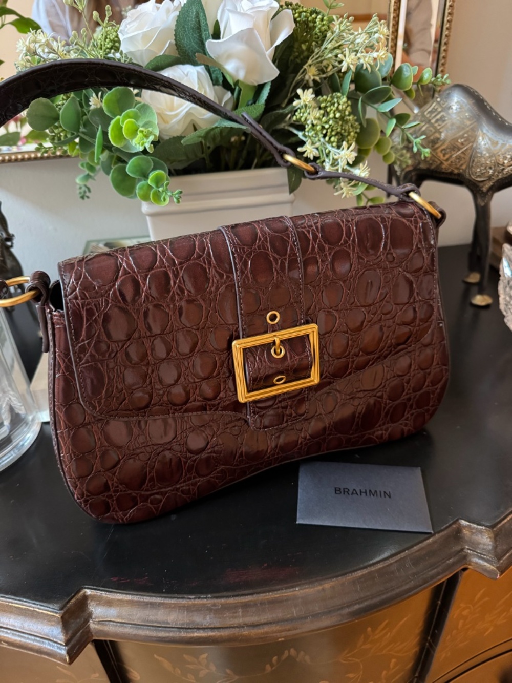 BRAHMIN Vanderbilt Collection Ganache Nerida Shoulder Bag - Picture 2 of 4